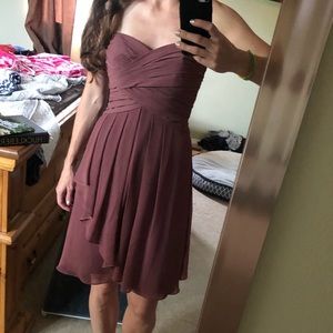 Mauve bridesmaids dress